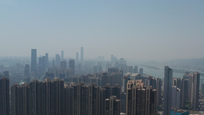 长沙城市天际线4k航拍视频