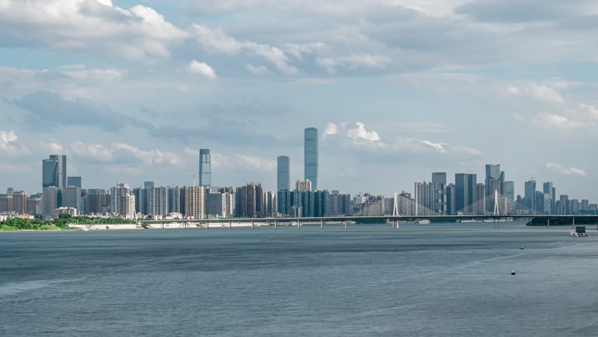 长沙城市天际线6k42210bit延时视频